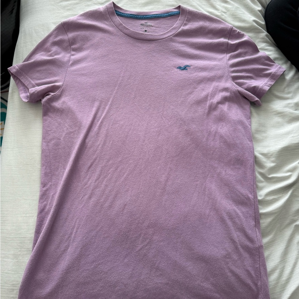 Hollister Lavender Crew Neck Short Sleeve Tee